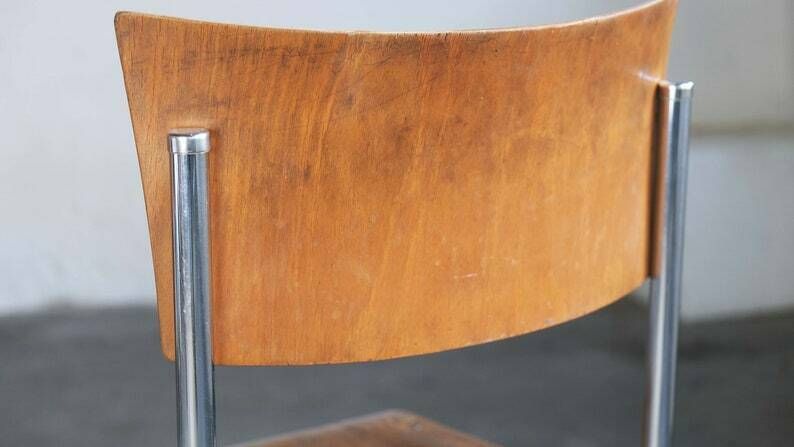 Bauhaus Cantilever Chair After Mart Stam, Honey Brown photo 400.0
