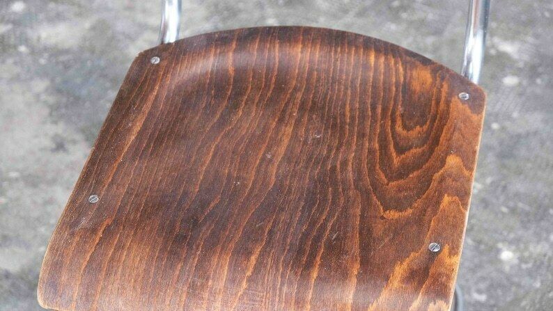 Bauhaus Cantilever Chair After Mart Stam, Dark Brown photo Furniture