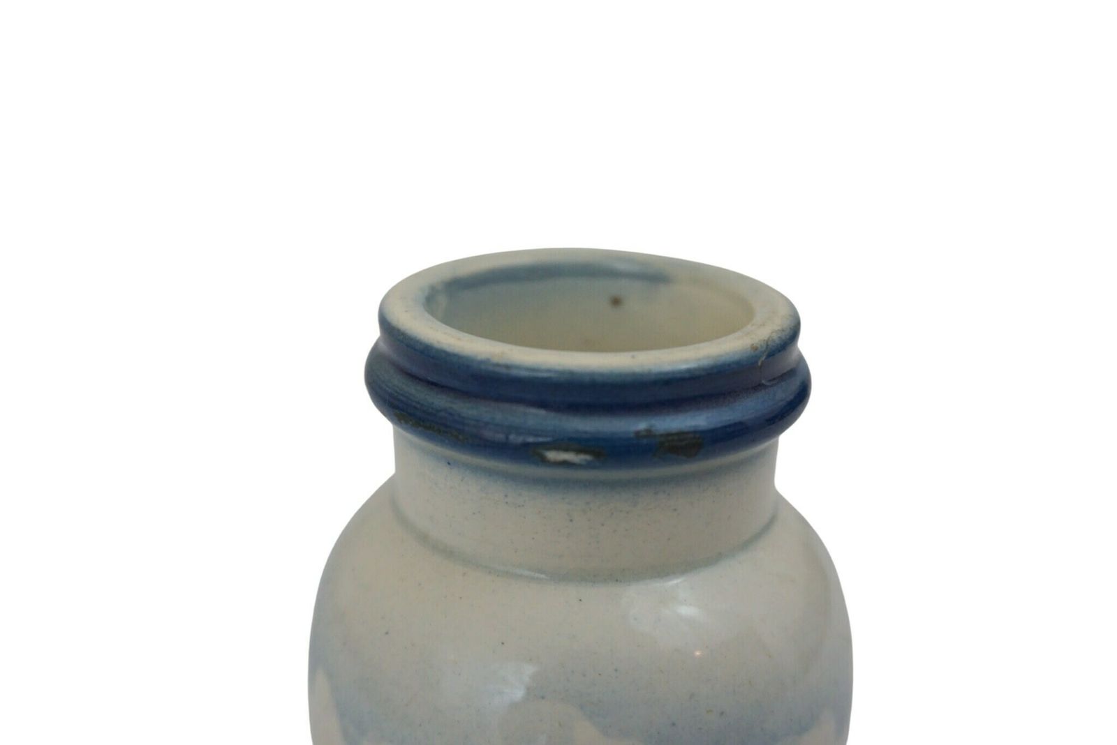 Antique French Mustard Pottery Pot, K&G Luneville Condiment Jar photo 87.0