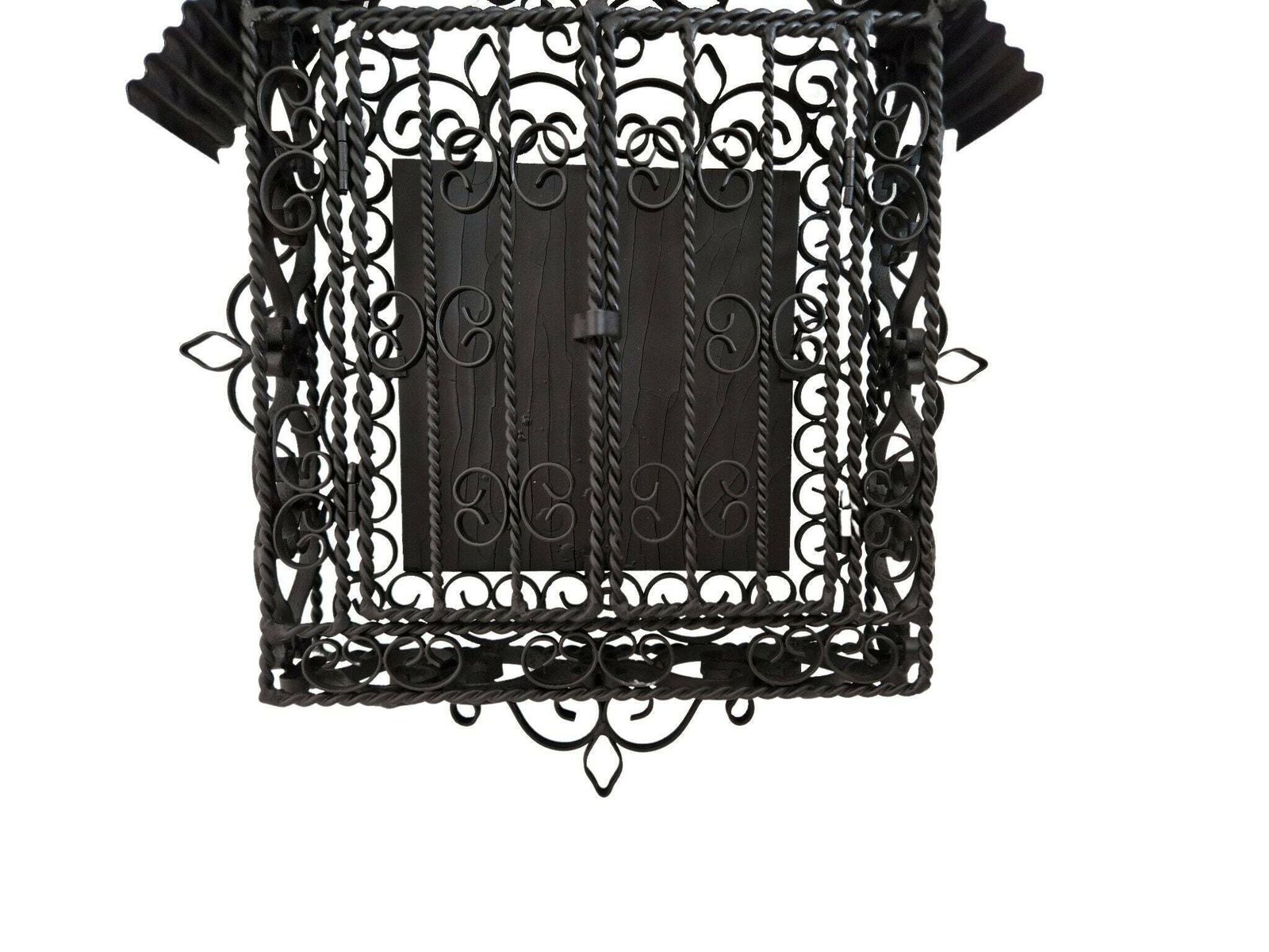 Antique French Wrought Iron Cemetery Cage, Victorian Mourning Wall Hanging Shrine photo buy