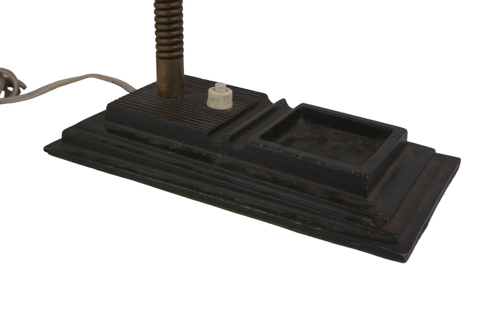 Art Deco Gooseneck Lamp With Cast Iron Stand, Desk And Table Top Light photo buy