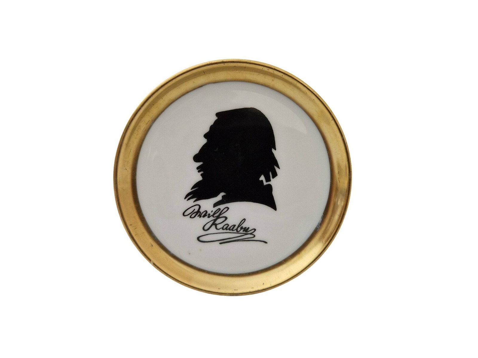 Furstenberg Porcelain Drink Coasters With German Philosopher Silhouette Portraits, Set Of 4 photo 66.0