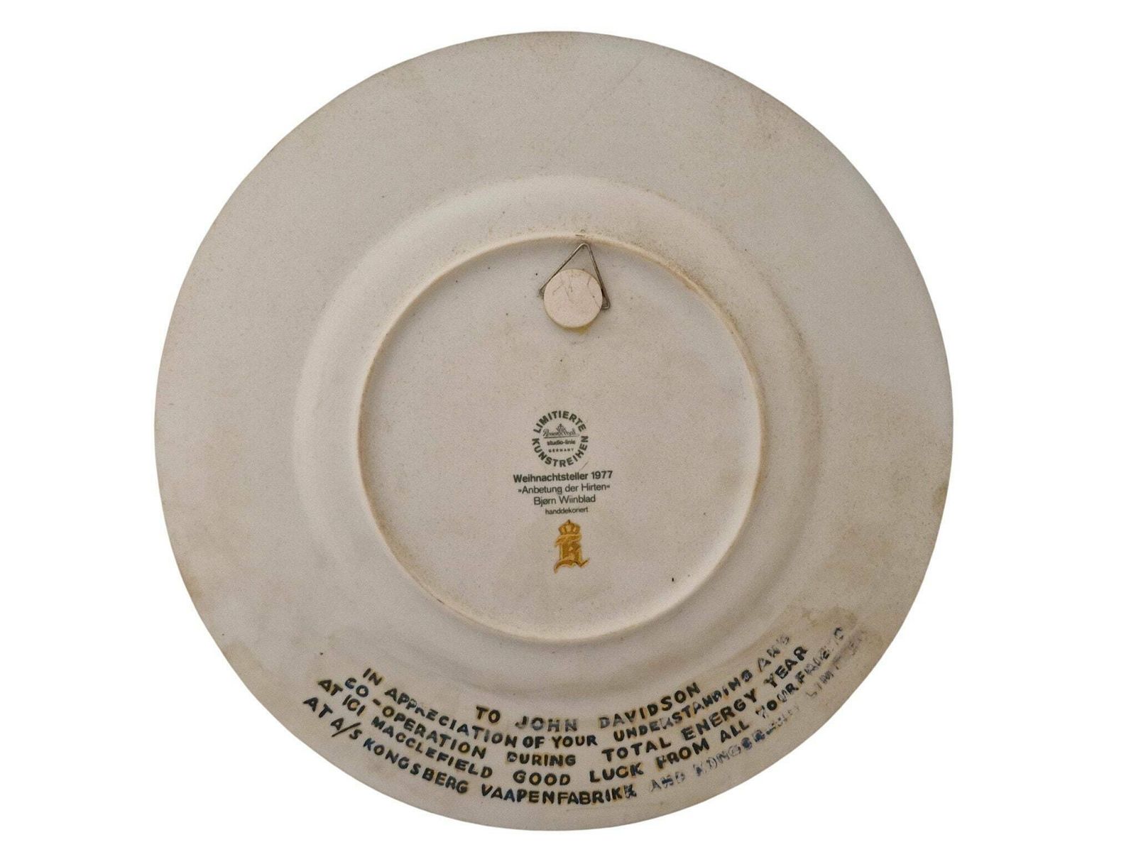 photo furniture 1977 Christmas Plate By Bjorn Wiinblad For Rosenthal, Adoration Of The Shepherds, Limited Edition Collectible Porcelain