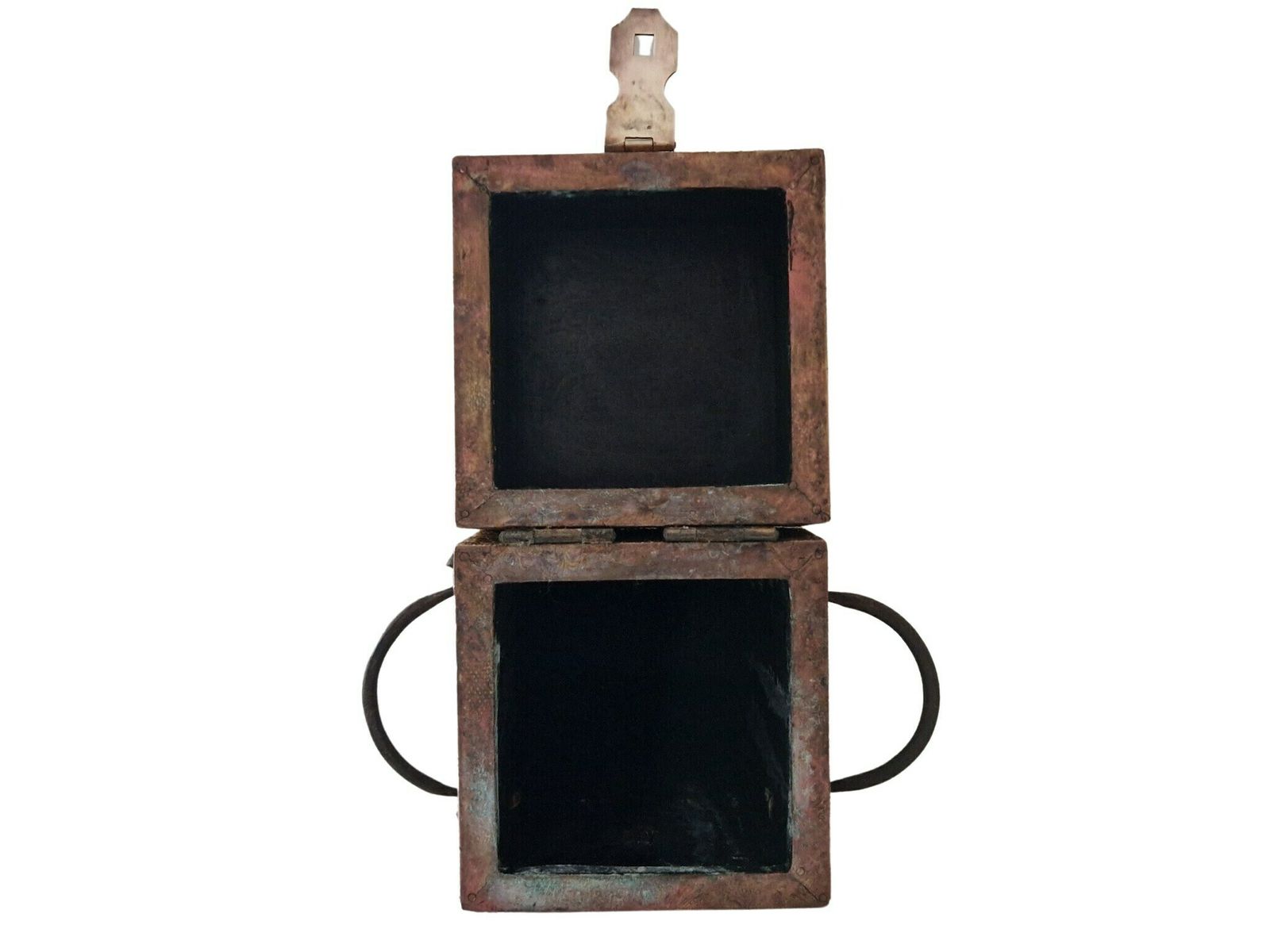photo for sale Embossed Brass Wooden Wine Box, Liquor Bottle Holder Safe With Latch And Handles
