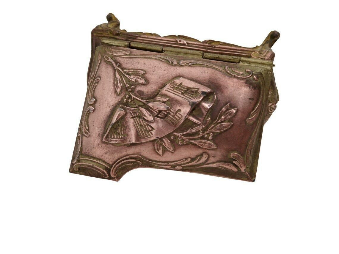 Antique French Musical Instrument Jewelry Box Miniature French Piano Jewellery Casket photo vinterior