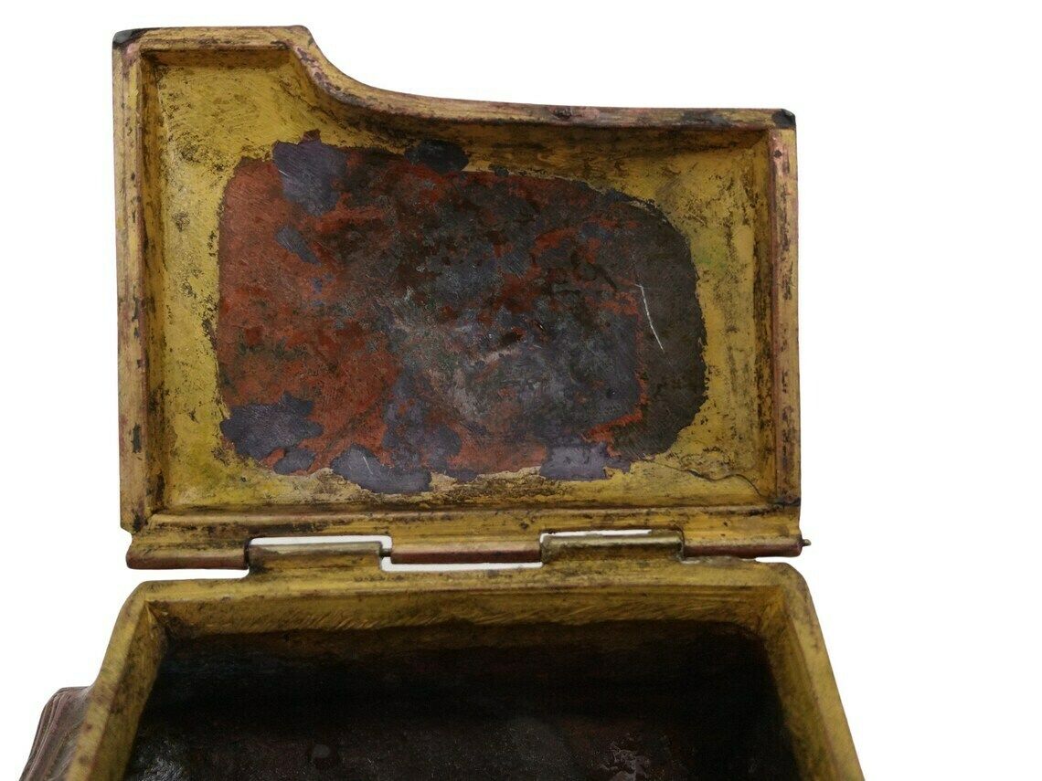 Antique French Musical Instrument Jewelry Box Miniature French Piano Jewellery Casket photo vintage