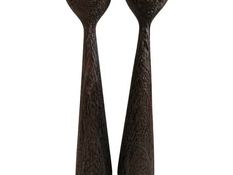 Mid Century Scandinavian Tulip Candleholders Pair, 1960s Modernist Candlesticks photo buy