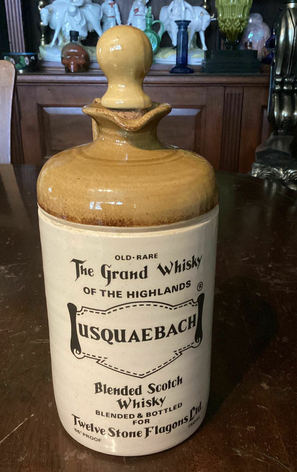 Usquaebach Old Rare Highland Whisky Flagon. Us Import. 12 Stone Flagons Penn.