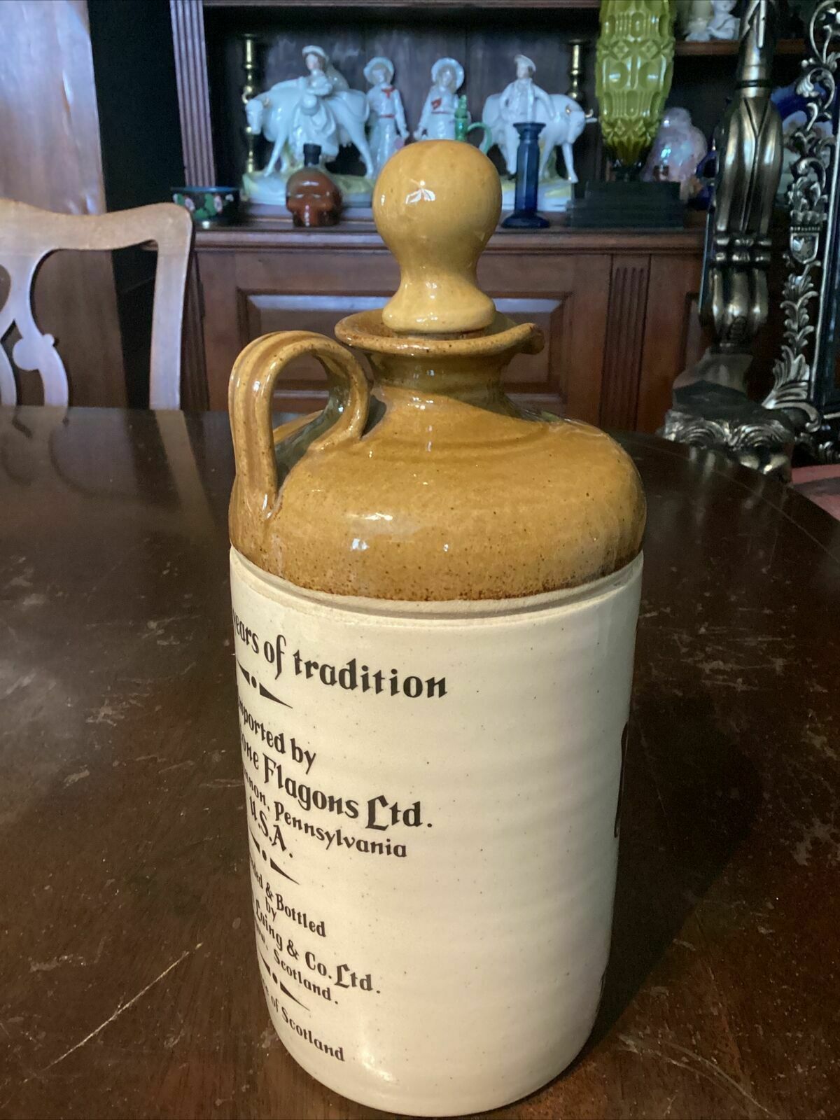 Usquaebach Old Rare Highland Whisky Flagon. Us Import. 12 Stone Flagons Penn. photo 60.0