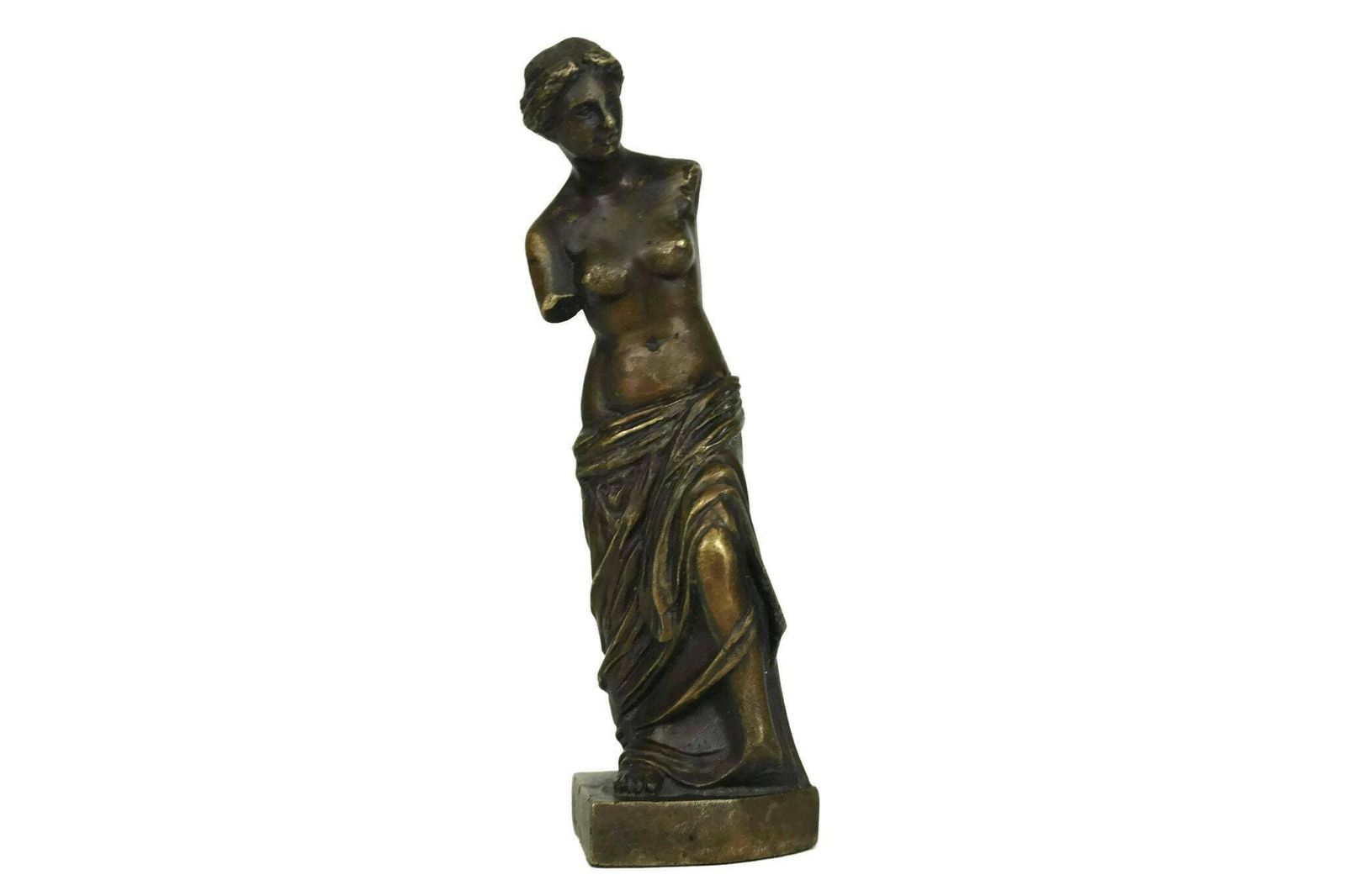 Venus De Milo Bronze Statuette, Greek Goddess Aphrodite Of Milos Figurine photo furniture