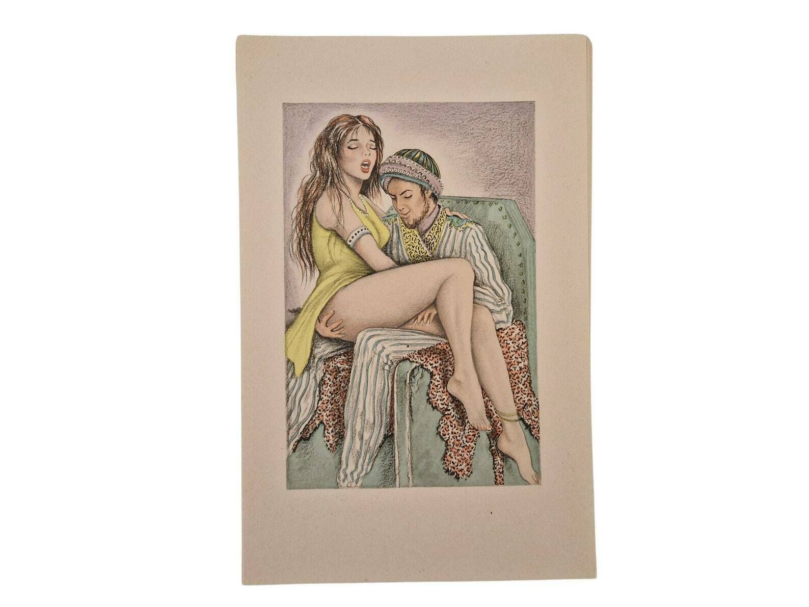 1964 Kama Sutra Vatsyayana, French Editions De L'ibis With 38 Erotic Prints By Alain Dumond photo buy