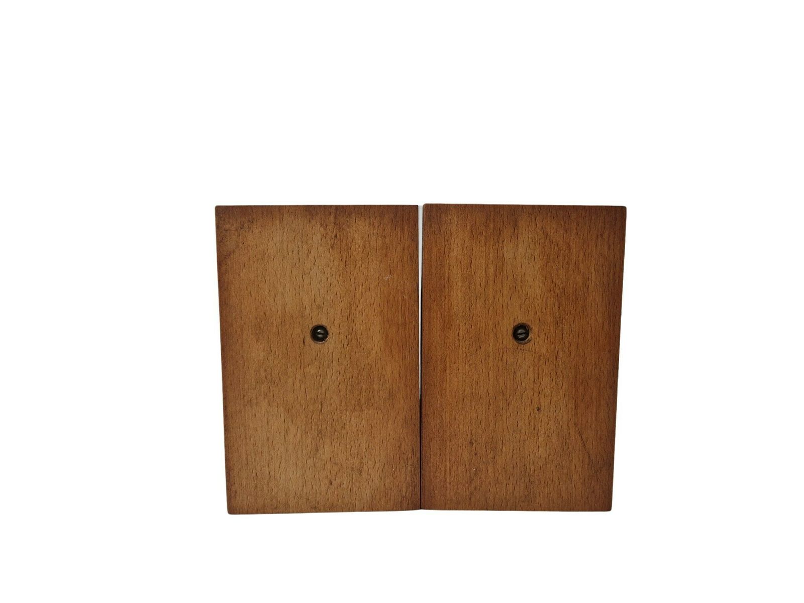 photo furniture Art Deco Houten Boekensteun Met Dobbelstenen, Frans Kantoor  En Bureauaccessoire – Set Van Twee