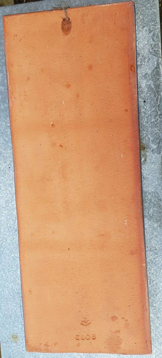 German Hand Crafted Ceramic Wall Panel With Flowers By Karlsruher Majolika, 1960s photo for sale