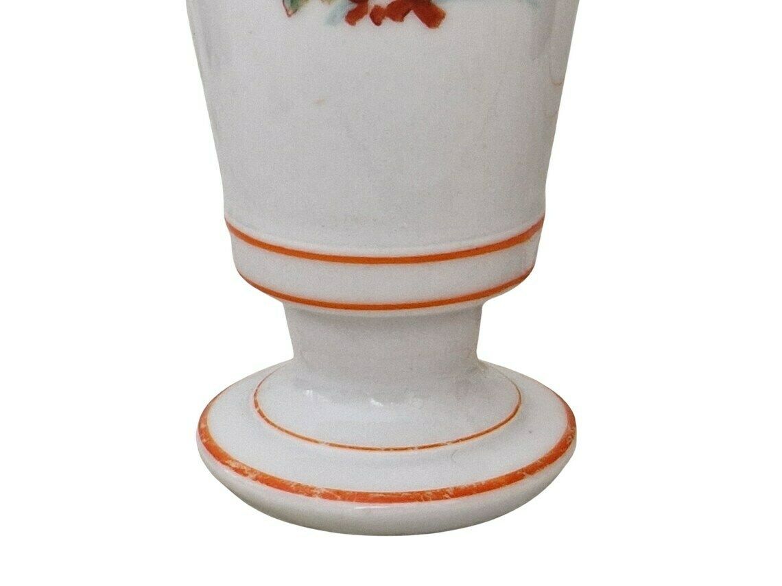 Antique French Porcelain Mazagran Brulot Coffee Cups A Pair Paris Cafe Footed Goblets photo vintage