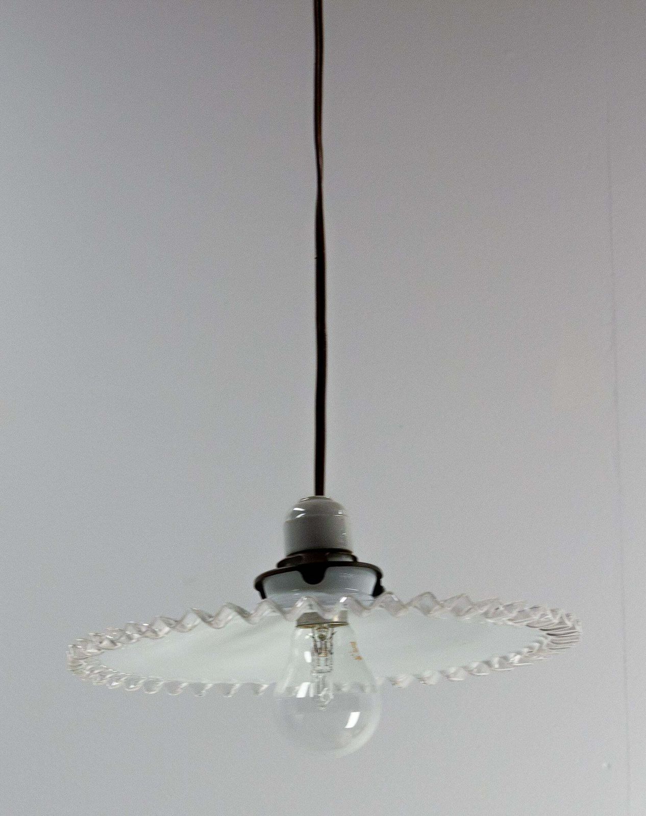 French Counter Weight Chandelier Lustre Glass Ceiling Pendant, Circa 1900 photo Lighting