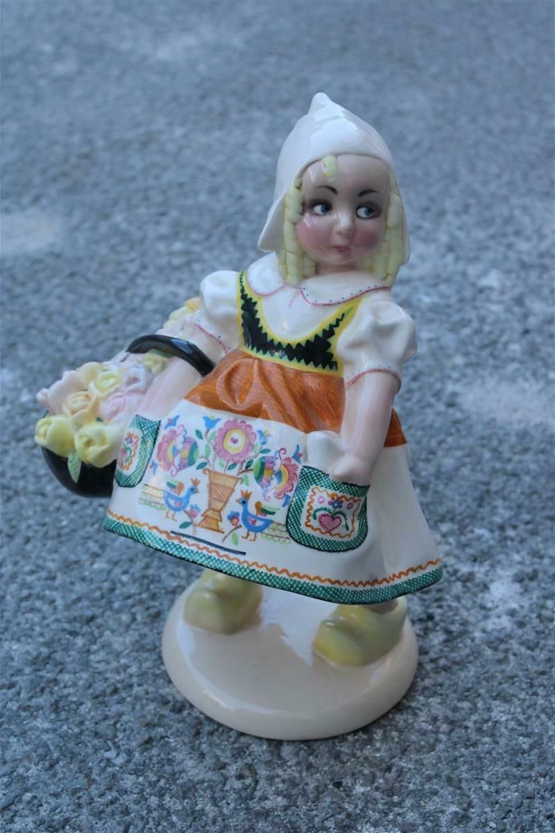 Bambina In Ceramica Italiana Essevi Sandro Vacchetti 1930 Bambina Olandese Lenci photo furniture