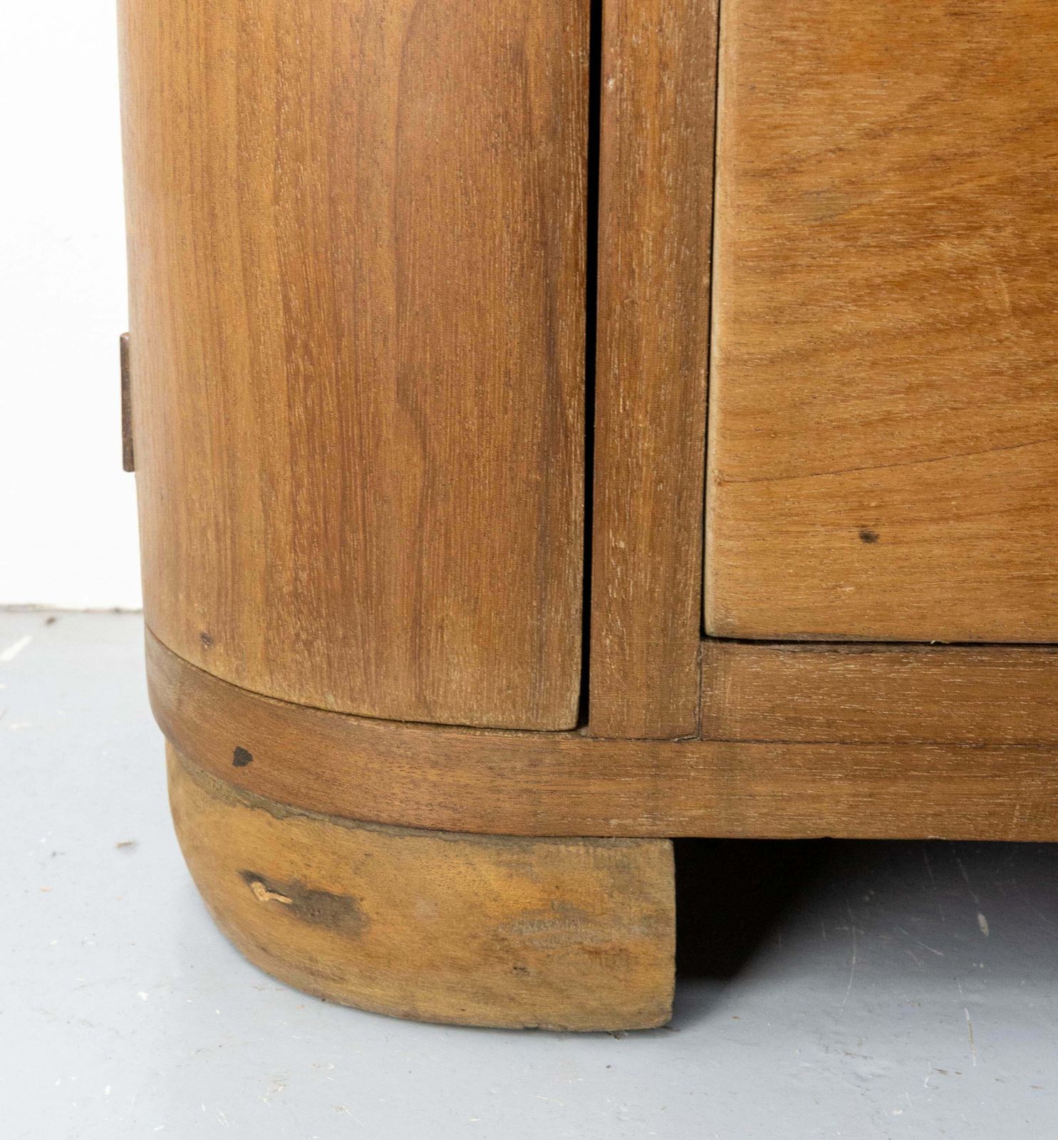 photo furniture French Glass Cabinet Or Little Vitrine Massive Teck, French, Circa 1950
