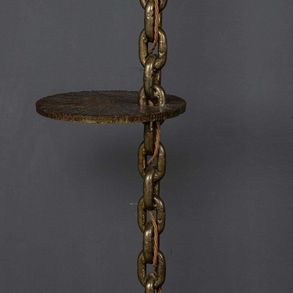 20th Century French Anchor Chain Freestanding Lamp With Shelves, C.1930 photo 3195.0