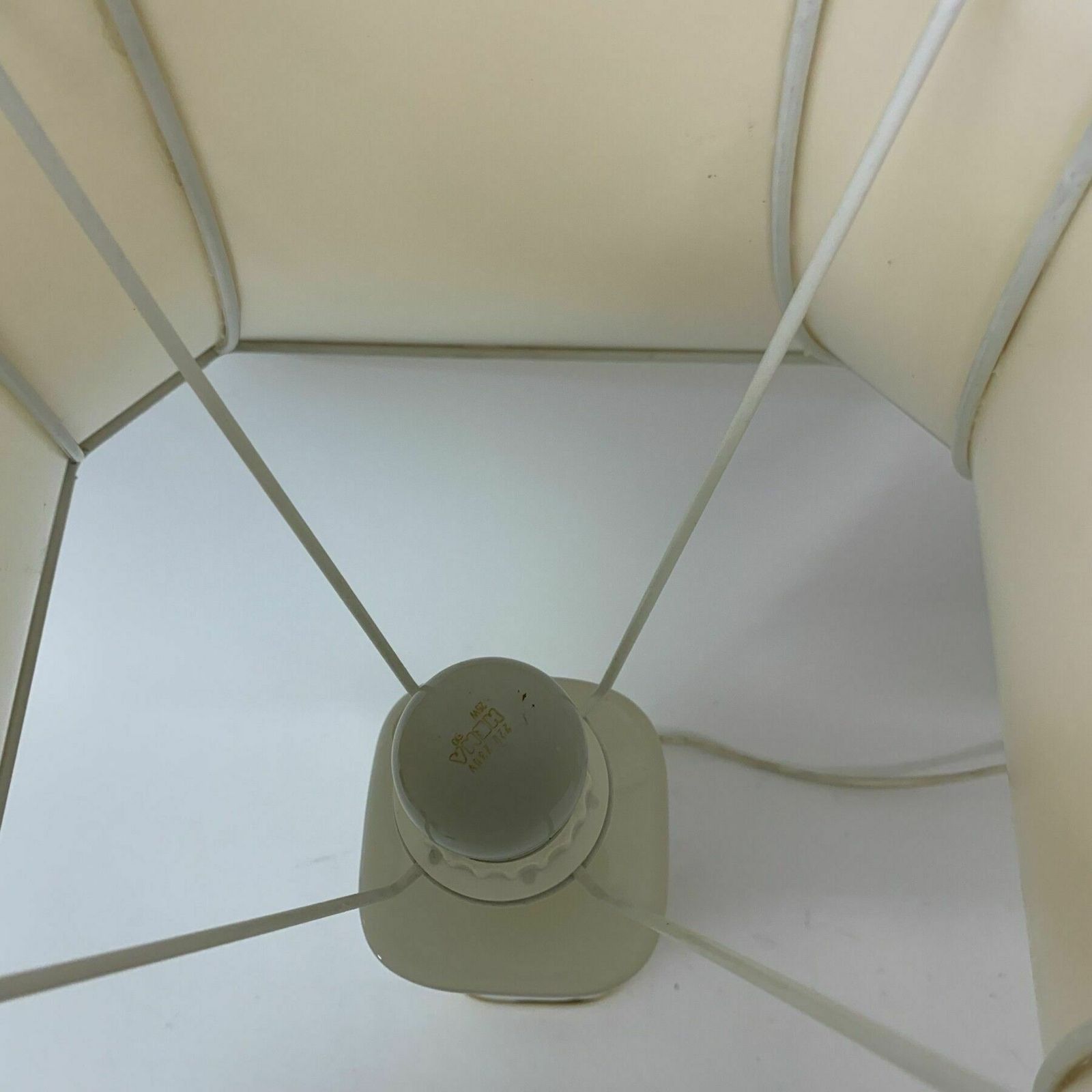 photo for sale Set Of 2 Ceramic Swirl Table Lamps Italy , 1970’s