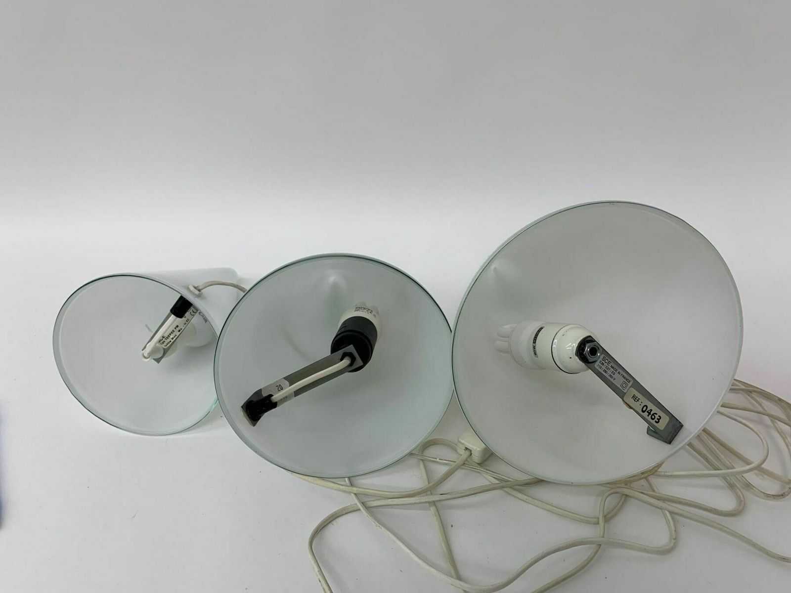 Set Van 3 Sce Teepee Tafellampjes, Jaren 1970, Frankrijk photo Verlichting