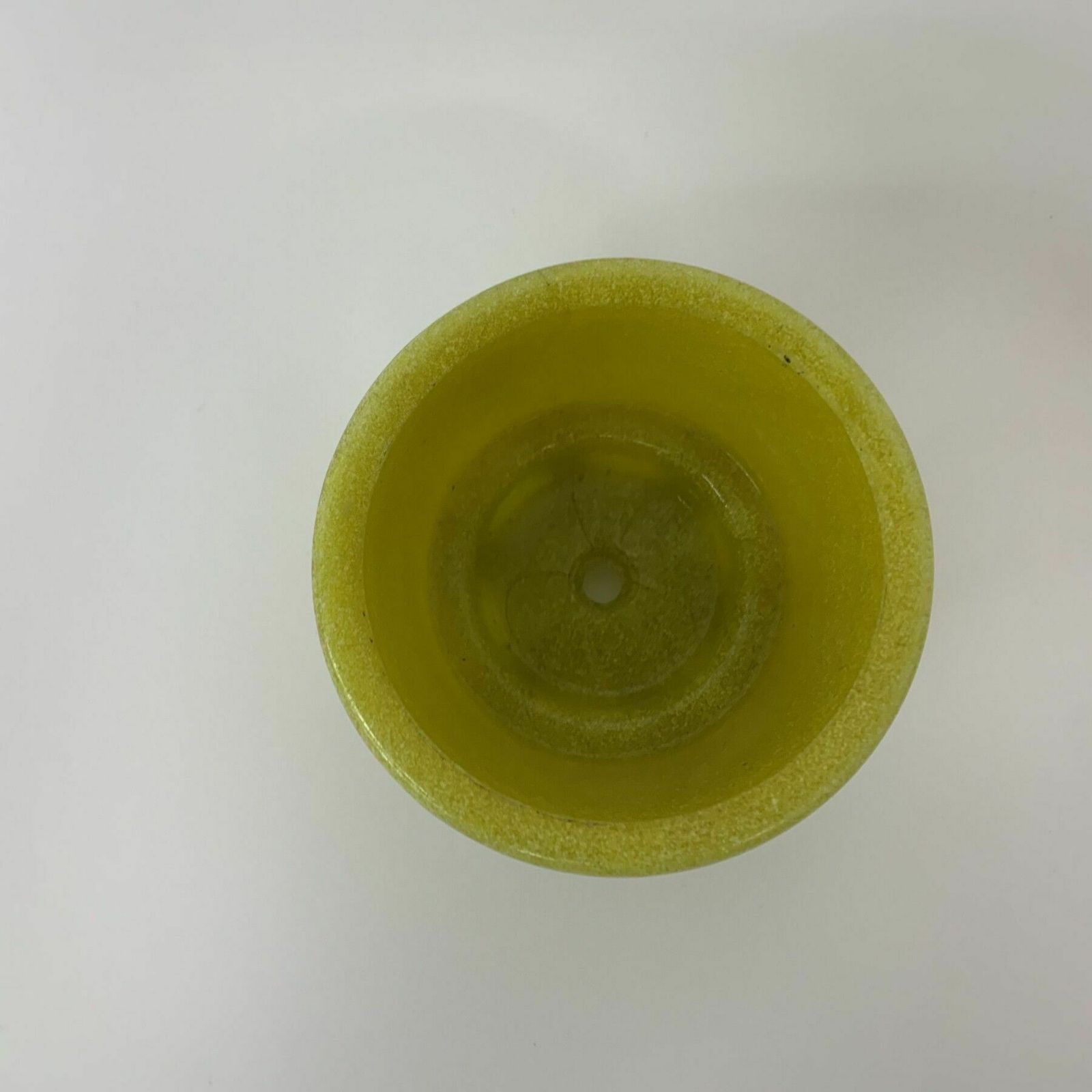 Antique Leerdam Copier Cactus Pot In Yellow Graniver Glass , 1928 photo for sale