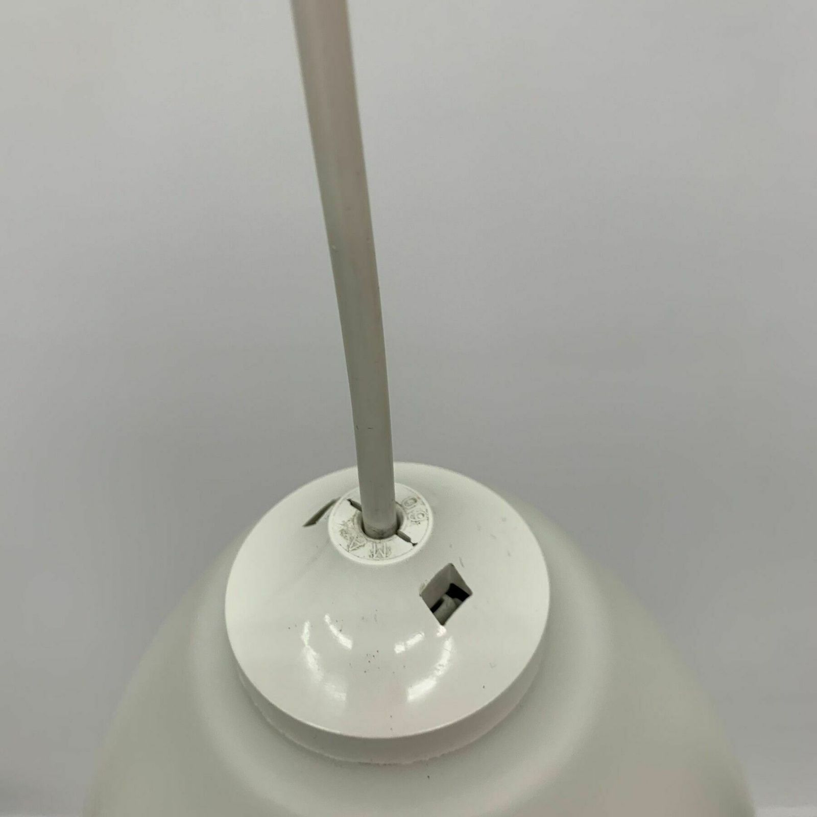 Mid Century Design Opaline Glass Hanging Lamp , 1960’s photo for sale