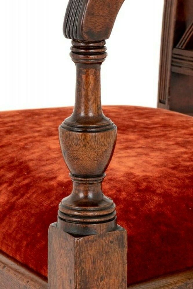 photo furniture Pair Regency Arm Chairs Period Mahogany Antique