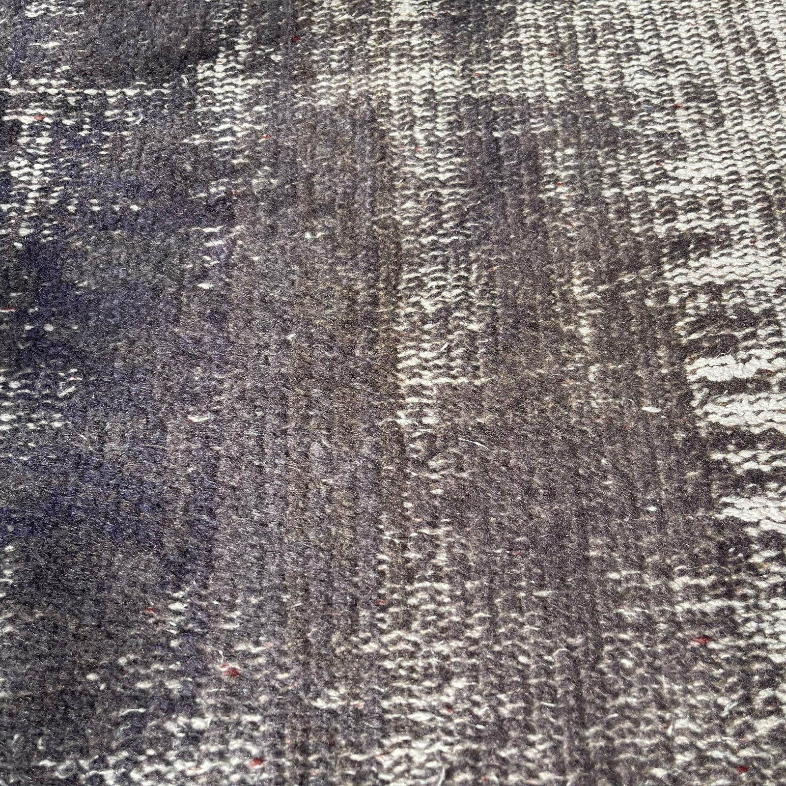 photo for sale Distressed Turkish Narrow Runner  Wool Vintage Rug, Over Dyed Black