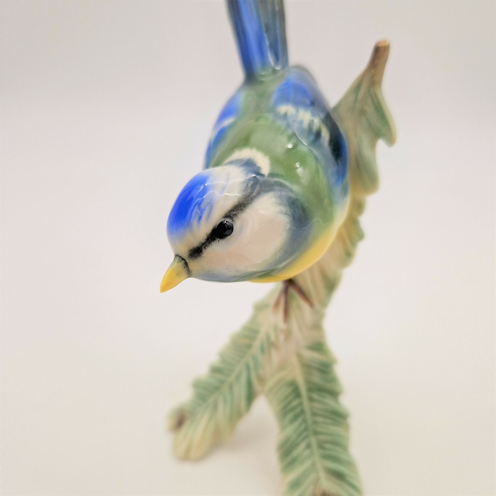 Porcelain Figurine "Blue Timouse" By Göbel. 1973