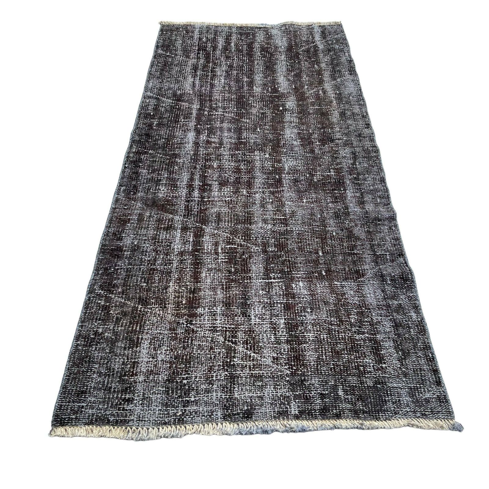 Vintage Distressed Turkish Rug , 190 X 86 Cm Wool Vintage Rug photo for sale
