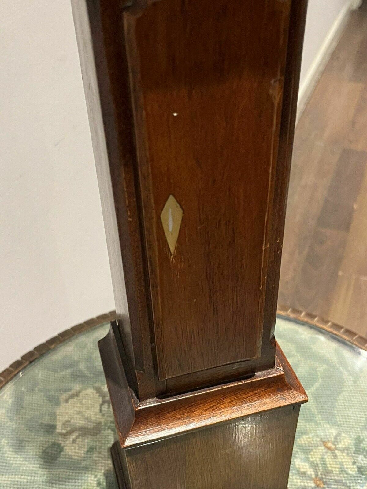 Pocket Watch Holder. Miniature Mahogany Longcase. We Ship Worldwide. photo Home Decor