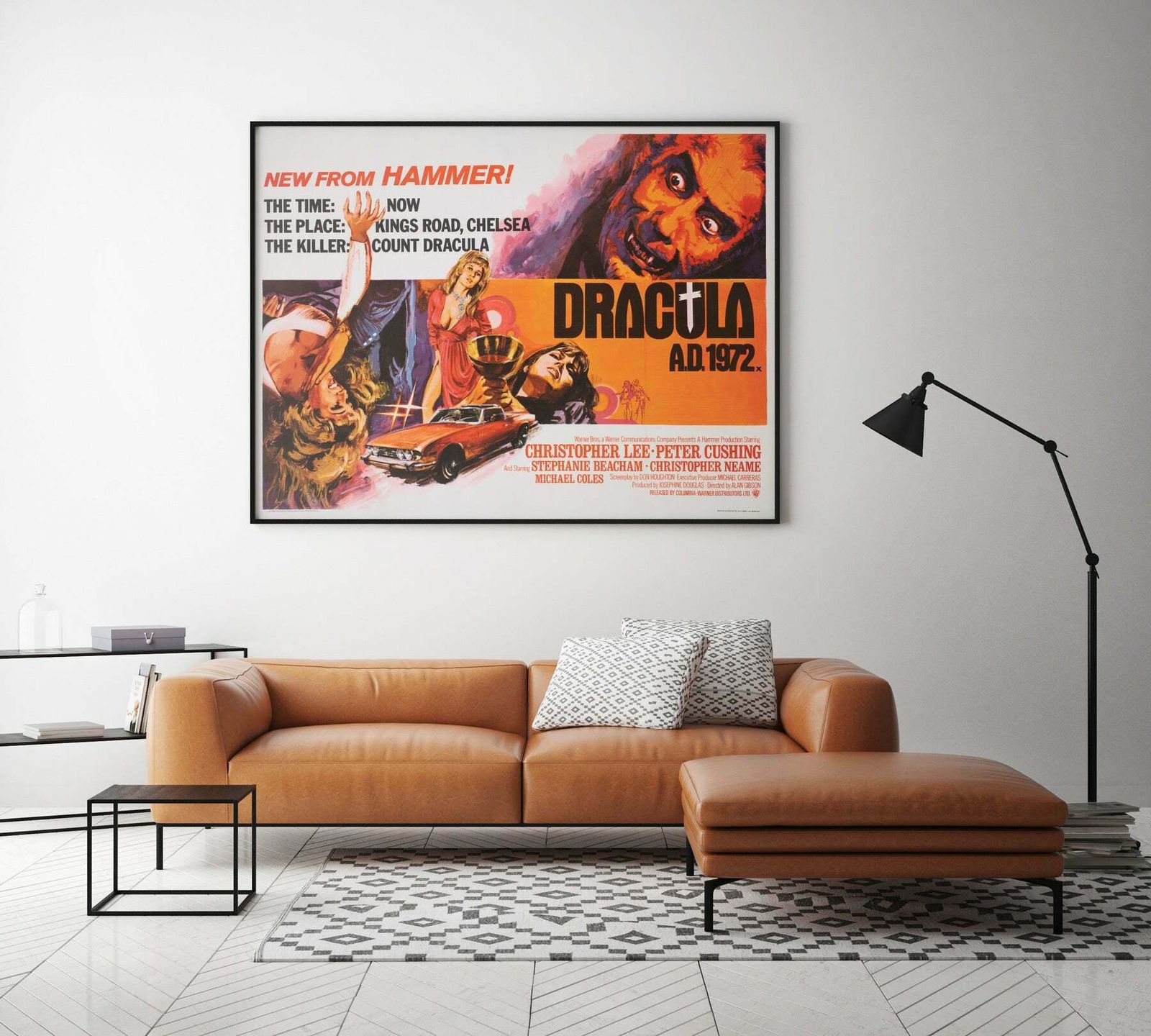 Dracula A.D. 1972 Uk Quad Film Poster, Tom Chantrell photo furniture