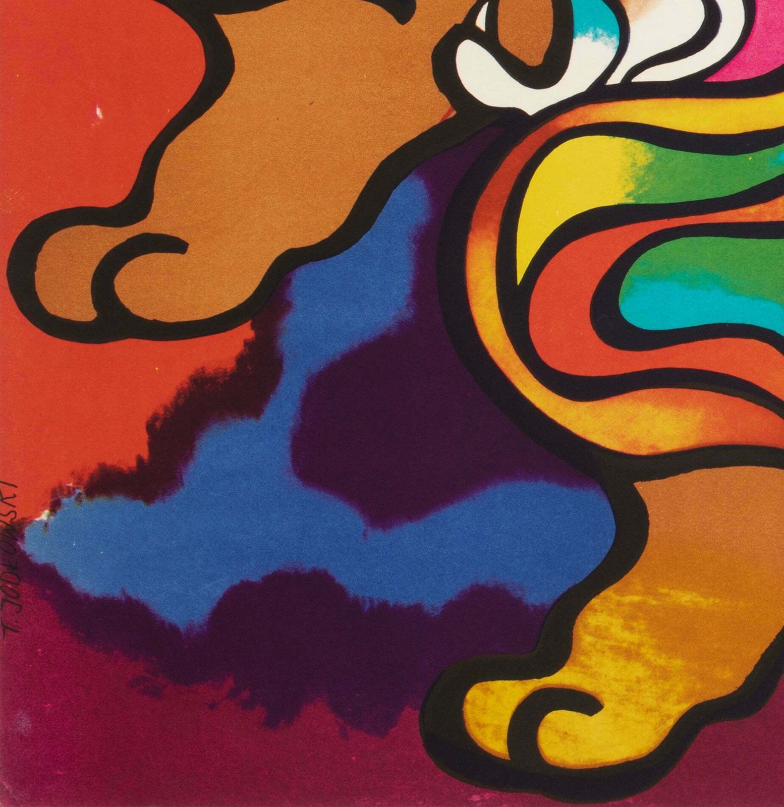 Cyrk Polish Circus Poster 3 Lions 1970, Jodlowski photo vinterior