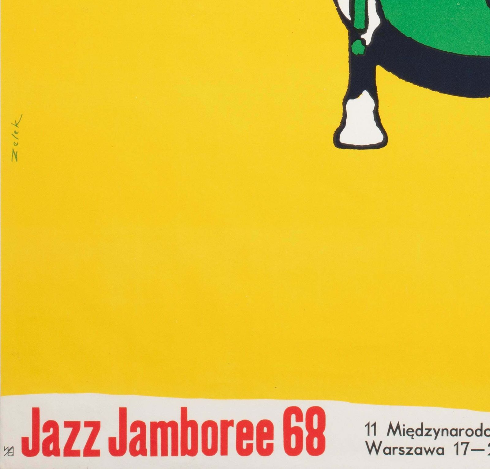 Jazz Jamboree 1968 Polish Music Festival Poster, Bronislaw Zelek photo buy