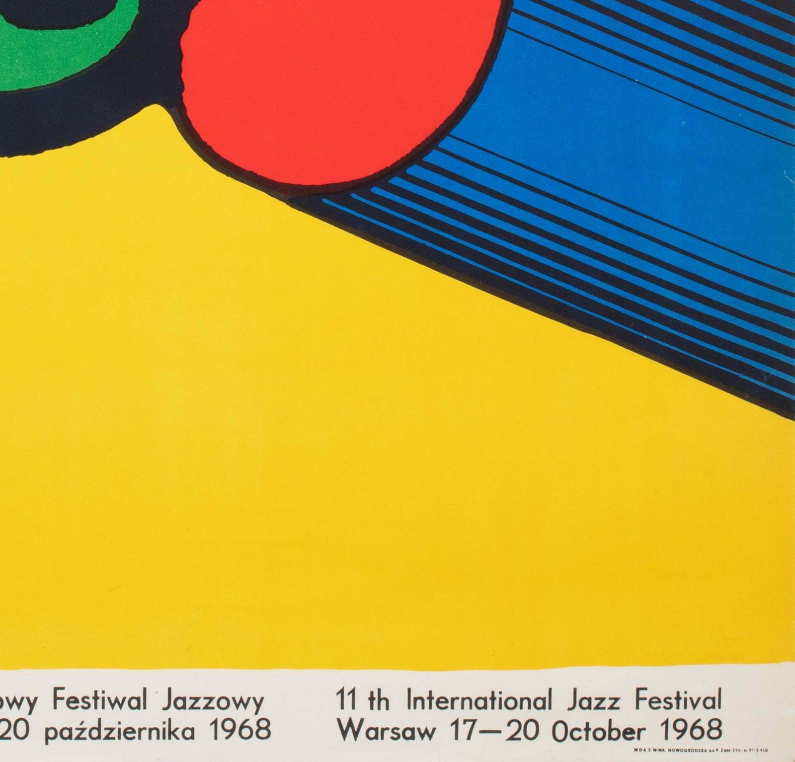 Jazz Jamboree 1968 Polish Music Festival Poster, Bronislaw Zelek photo vintage