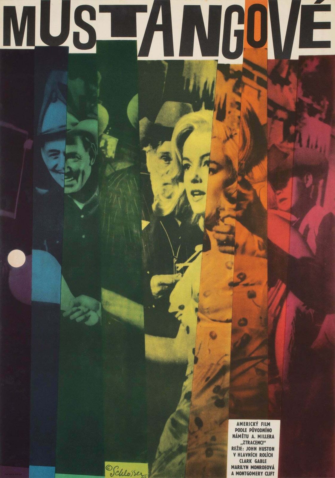 The Misfits 1964 Czech A1 Film Poster, Schlosser