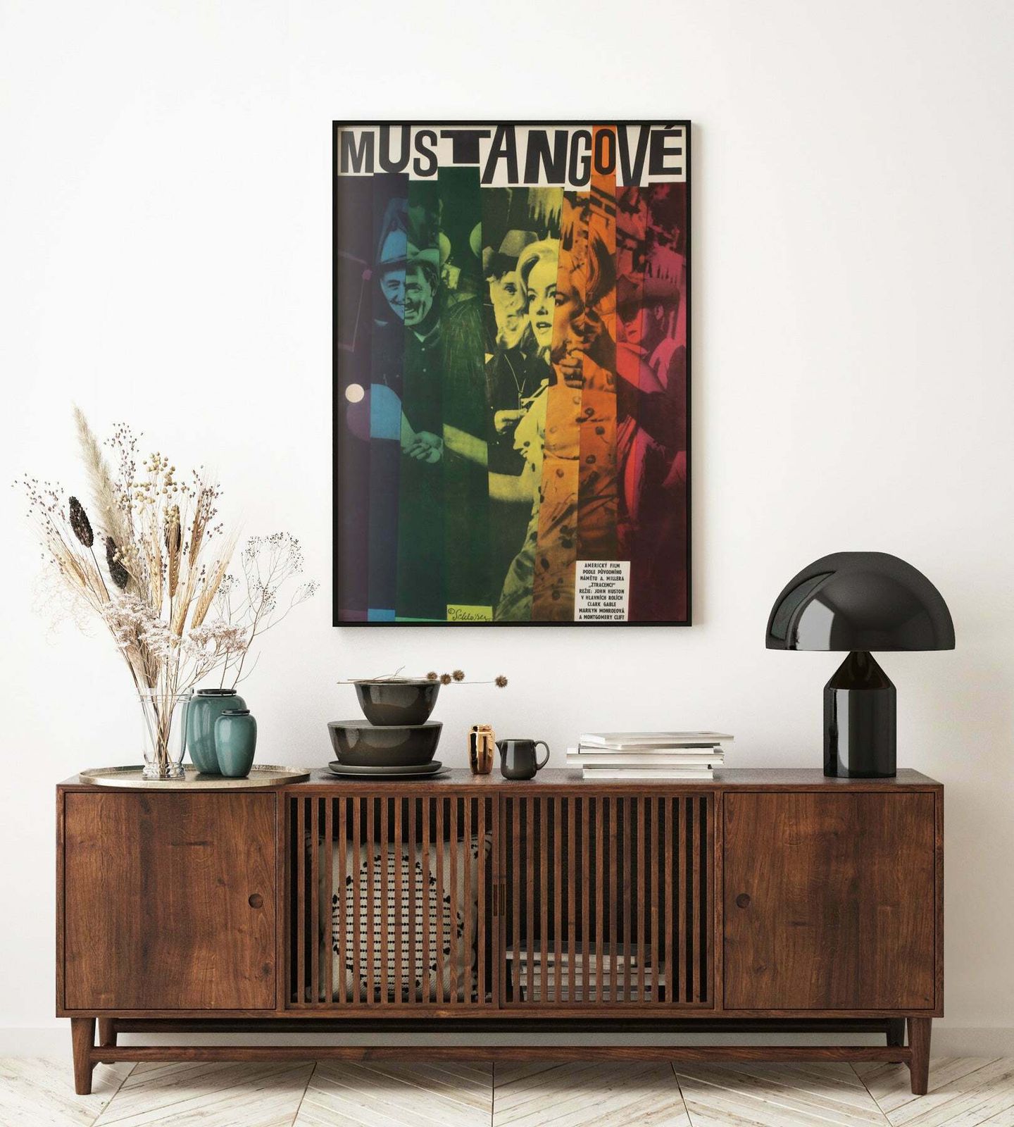 The Misfits 1964 Czech A1 Film Poster, Schlosser photo furniture
