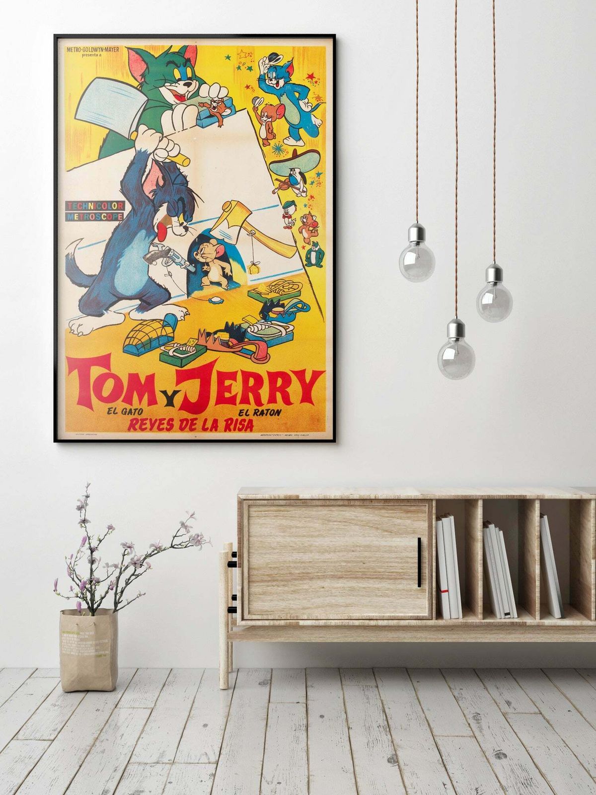 Tom And Jerry 1950s Argentinian Film Poster photo furniture