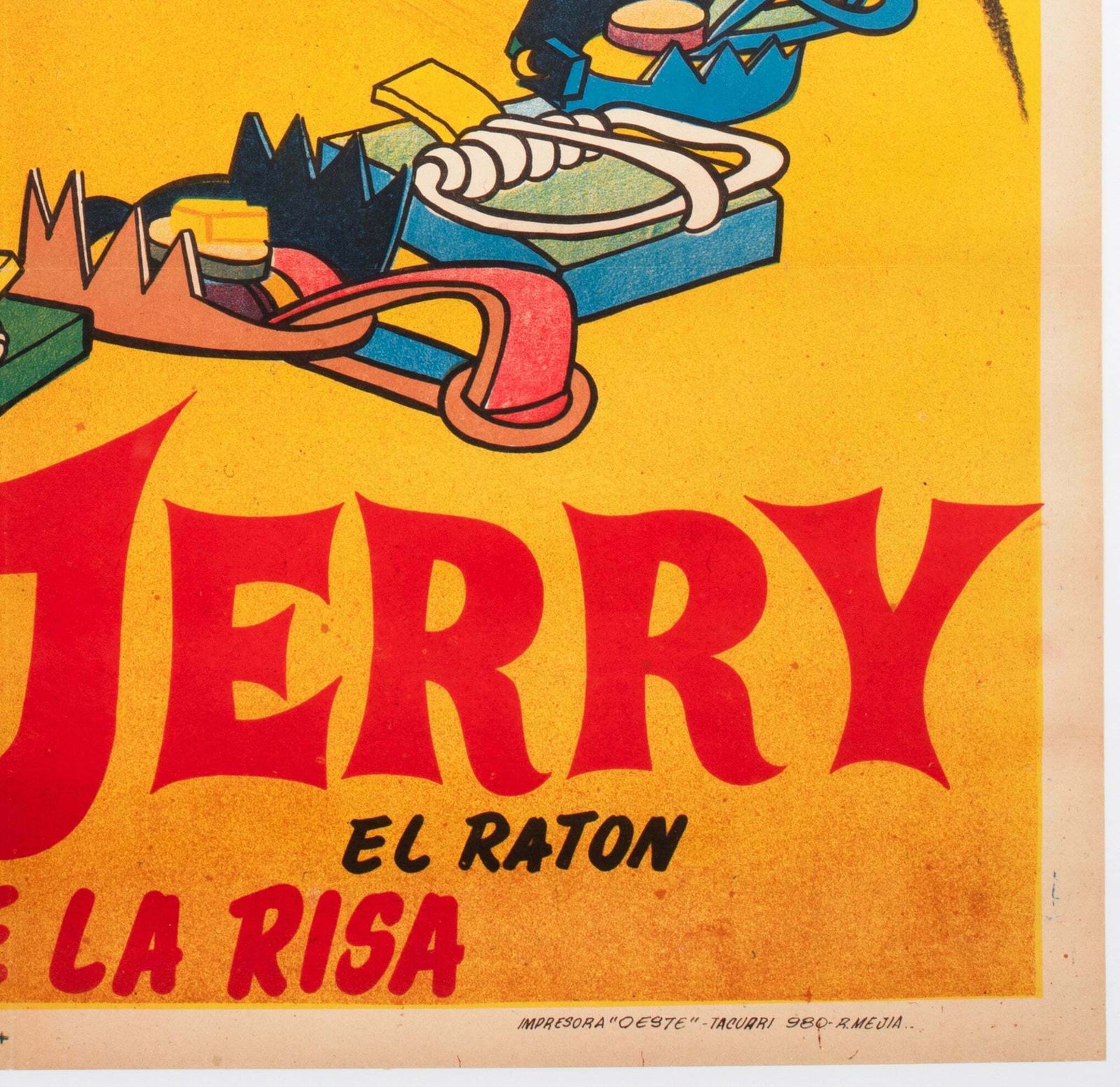 Tom And Jerry 1950s Argentinian Film Poster photo vintage