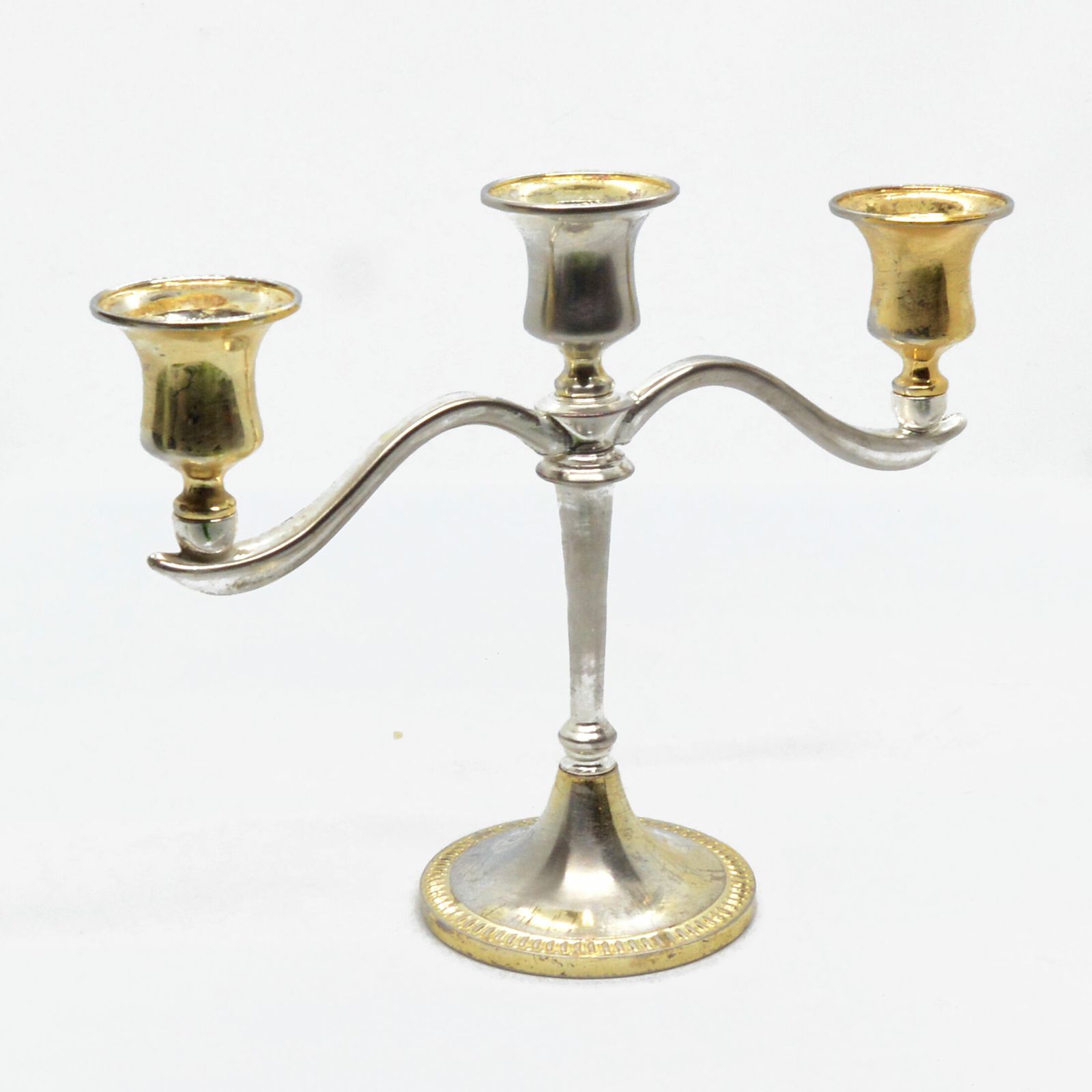 Three Branched Plated Candlestick, France Of The South Of The 20th Century photo buy
