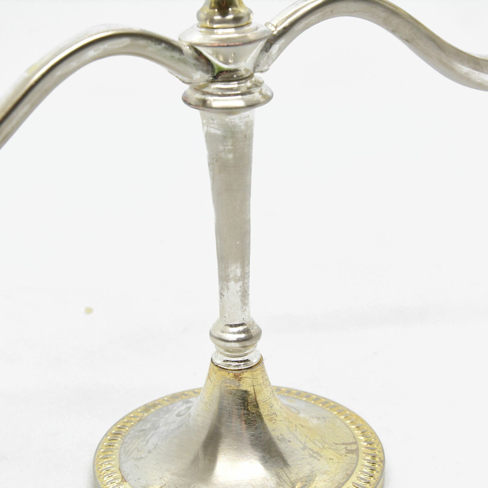 Home Decor Three Branched Plated Candlestick, France Of The South Of The 20th Century photo