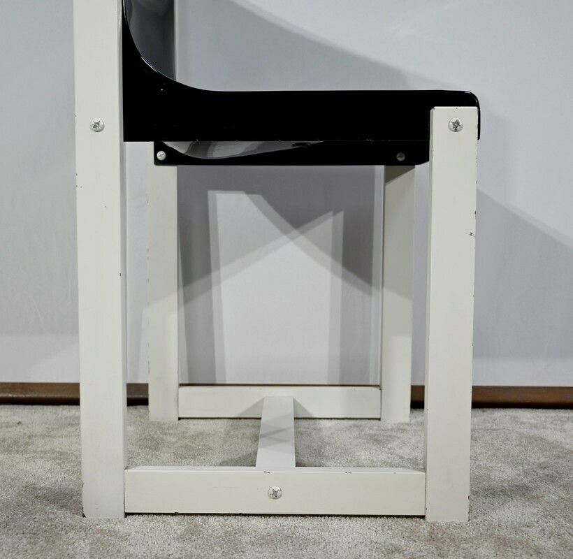 1174.2 Pair Of Lacquered Wood Chairs, Signed P.Gautier  1960 photo