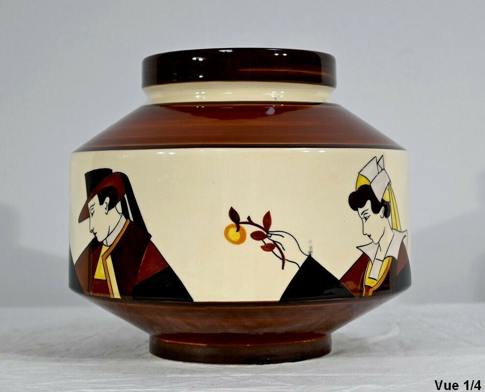 photo for sale Earthenware Cachepot, Hubaudière Bousquet House – 1st Part Of The 20th Century