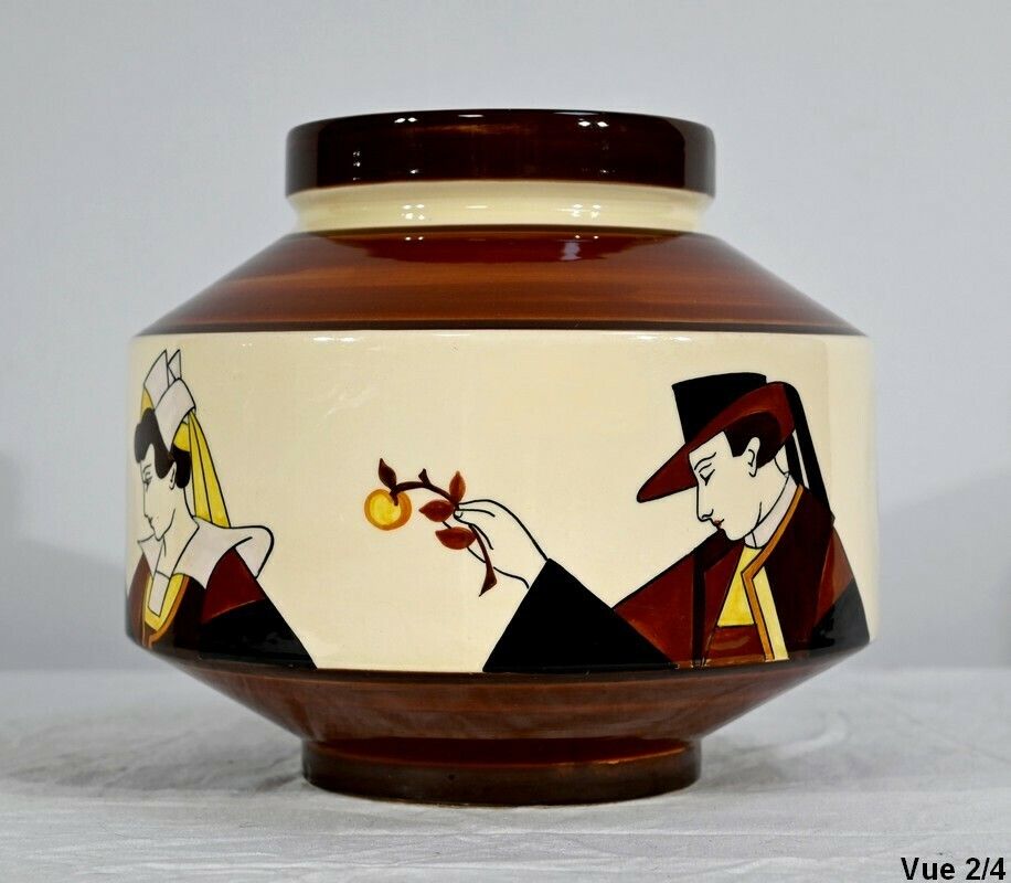 Home Decor Earthenware Cachepot, Hubaudière Bousquet House – 1st Part Of The 20th Century photo
