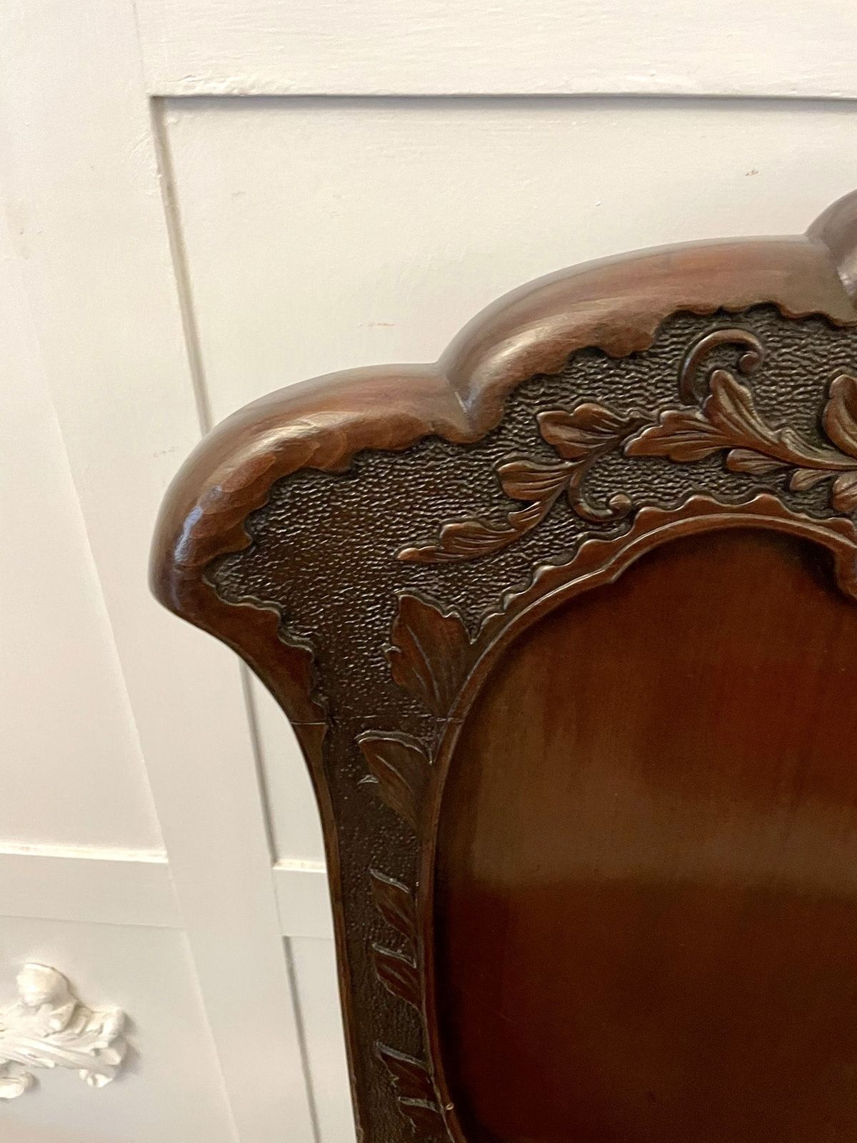 Fine Quality Pair Of Antique Carved Chinese Hall Chairs photo Furniture
