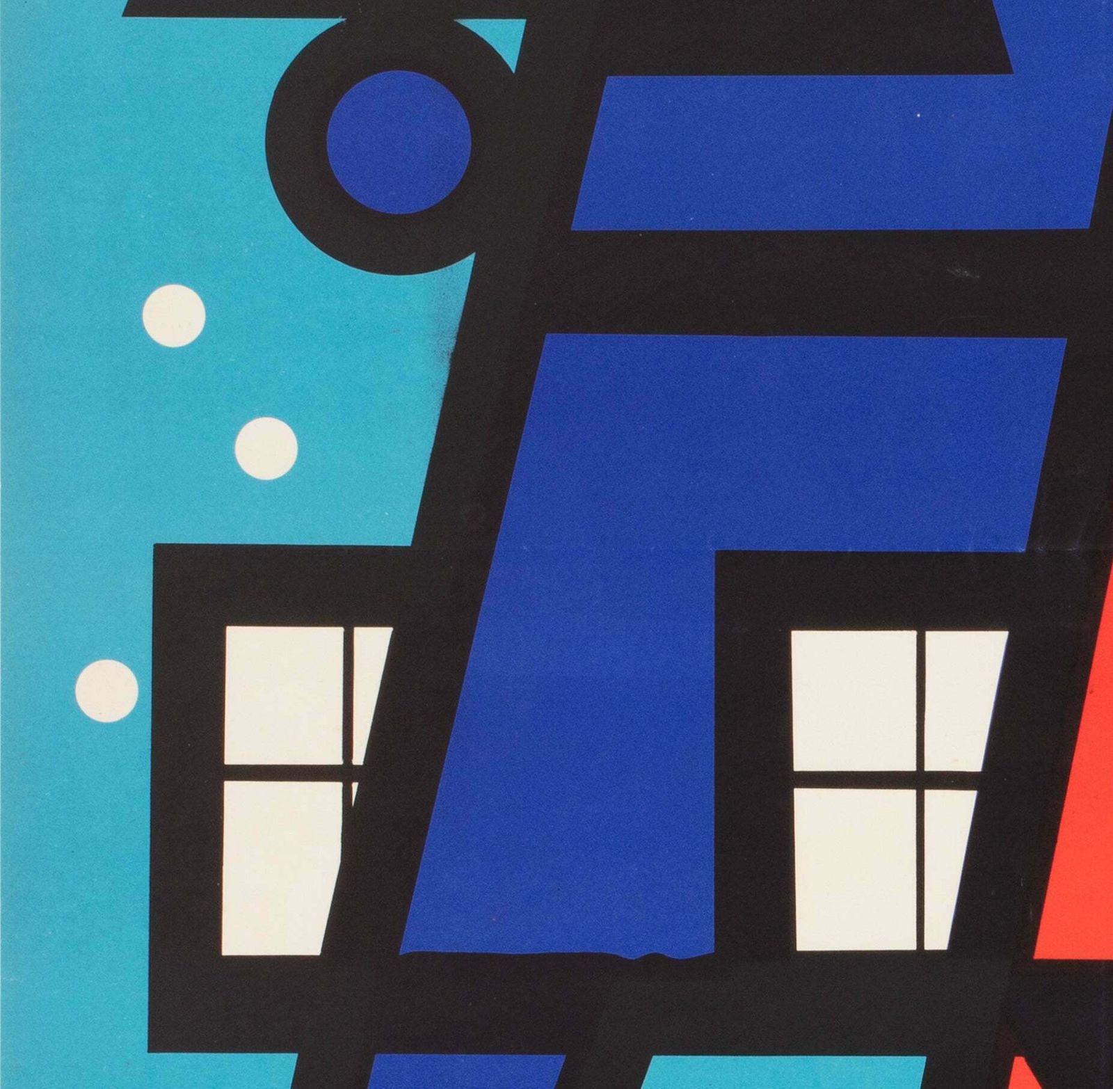 Bring Joy 1965 Christmas Shopping Hungarian Advertising Poster, Sandor Lengyel photo 600.0