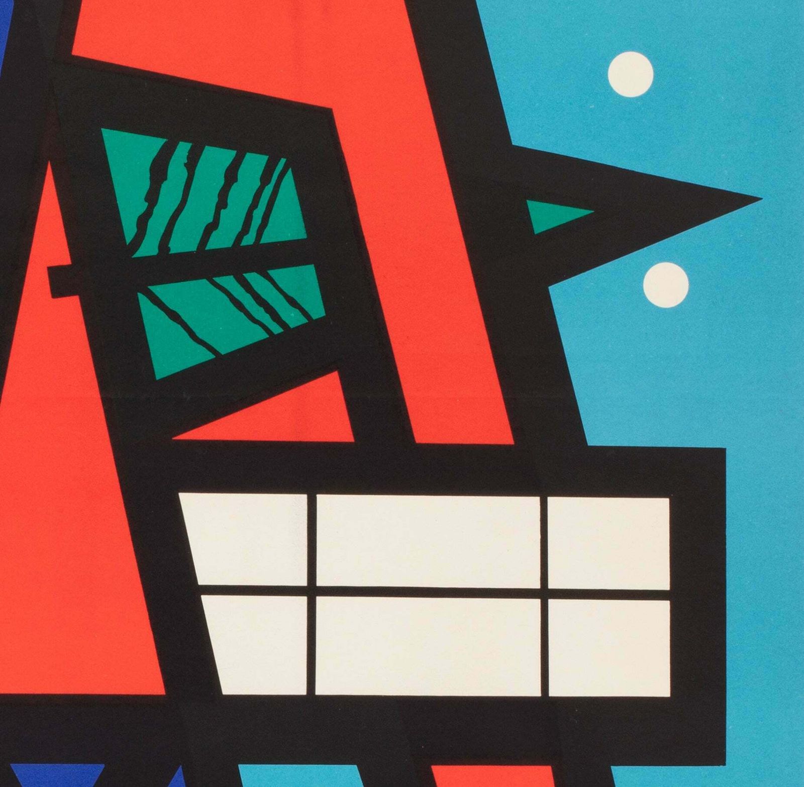 Bring Joy 1965 Christmas Shopping Hungarian Advertising Poster, Sandor Lengyel photo vinterior