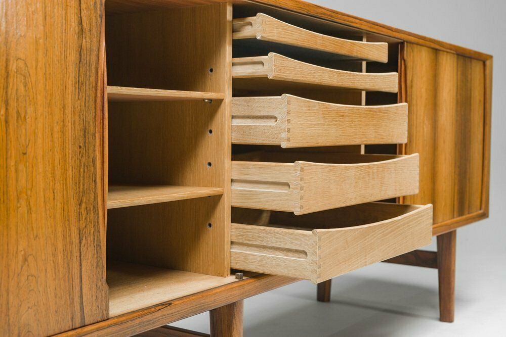 Furniture Large Rosewood Sideboard By Henning Kjerulf For Bruno Hansen, 1950s photo