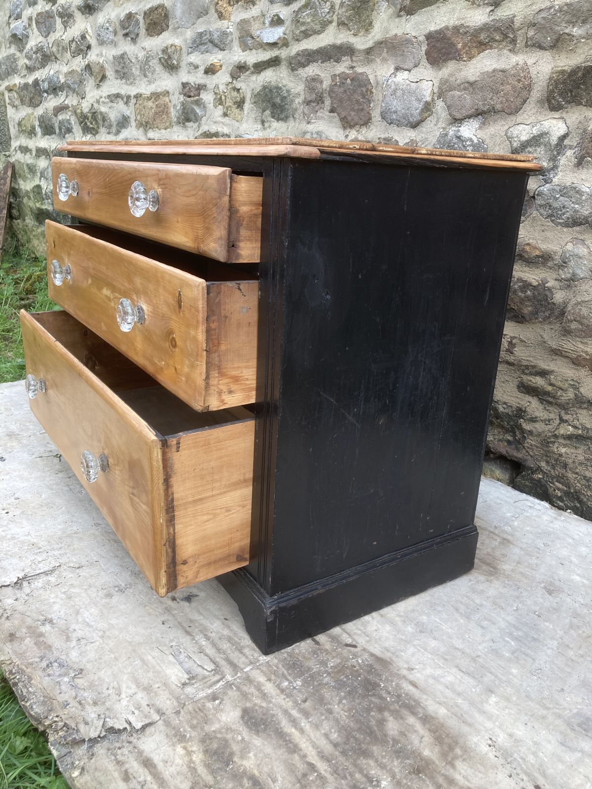 Victorian Pine Painted Chest Of Drawers photo Furniture