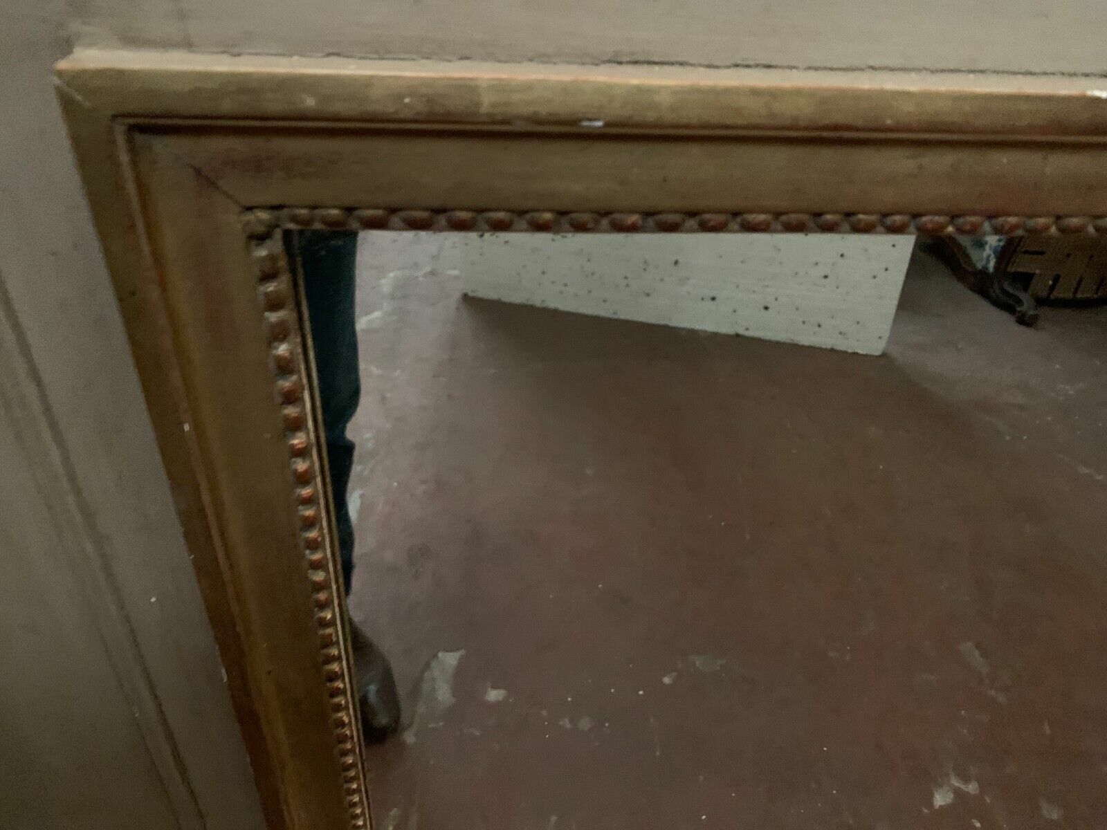 photo vinterior Louis XVI Style Trumeau In Patinated And Gilded Wood
